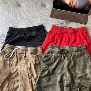Cat & Jack Kids Shorts Set - Black, Red, Tan, Green Camo